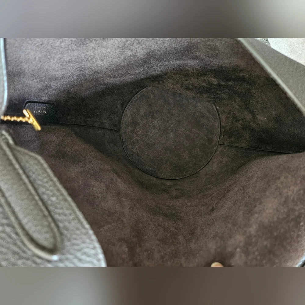 Khaite Small Lotus Bag Dark Brown Pebbled Leather Excellent Condition MSRP $2480 - Picture 6 of 16